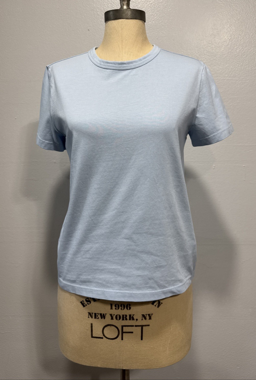 Madewell Womens The Perfect Crewneck Tee Blue Size XS Casual Allday Top NS581